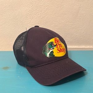 BASS PRO SHOP trucker hat, navy blue